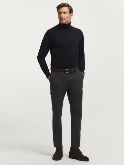 JERSEY ROLL COLLAR NEGRO