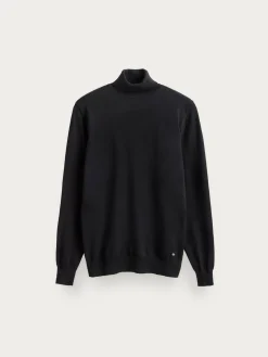 JERSEY ROLL COLLAR NEGRO