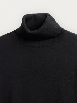 JERSEY ROLL COLLAR NEGRO