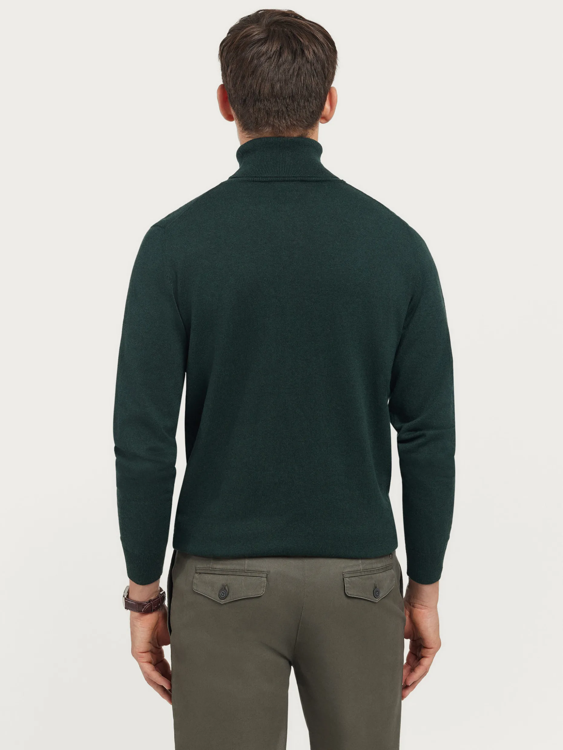 JERSEY ROLL COLLAR VERDE