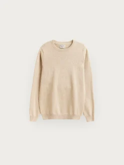 JERSEY ROUND NECK KIDS CAMEL