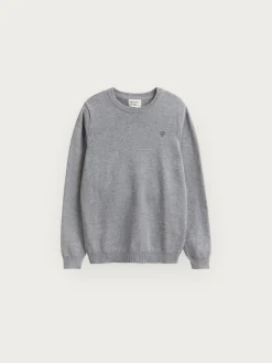 JERSEY ROUND NECK KIDS GRIS