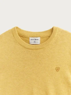 JERSEY ROUND NECK KIDS MOSTAZA