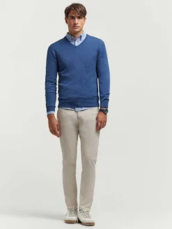 JERSEY V-NECK TRENDY AZUL