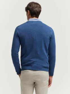 JERSEY V-NECK TRENDY AZUL