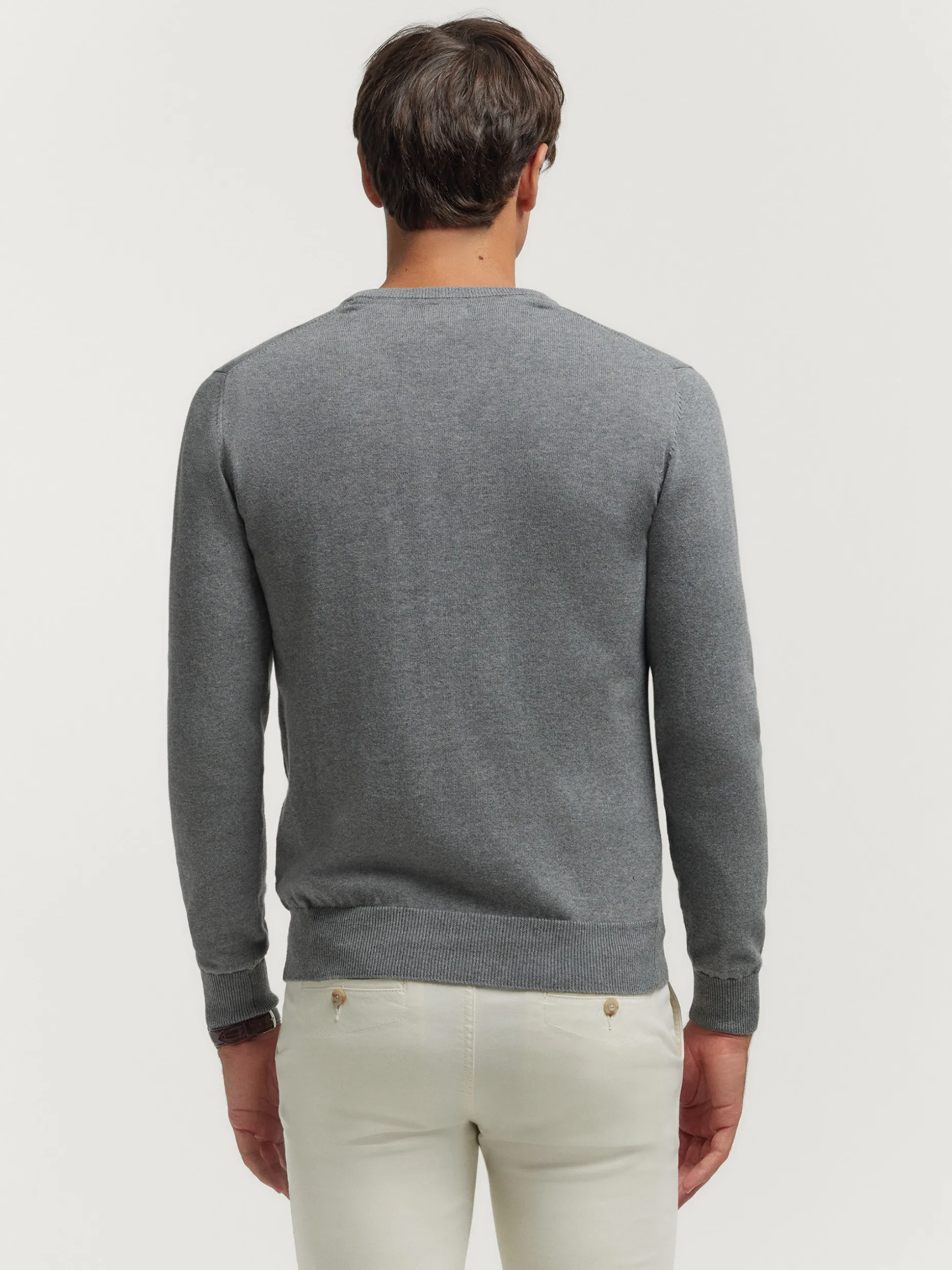 JERSEY V-NECK TRENDY GRIS