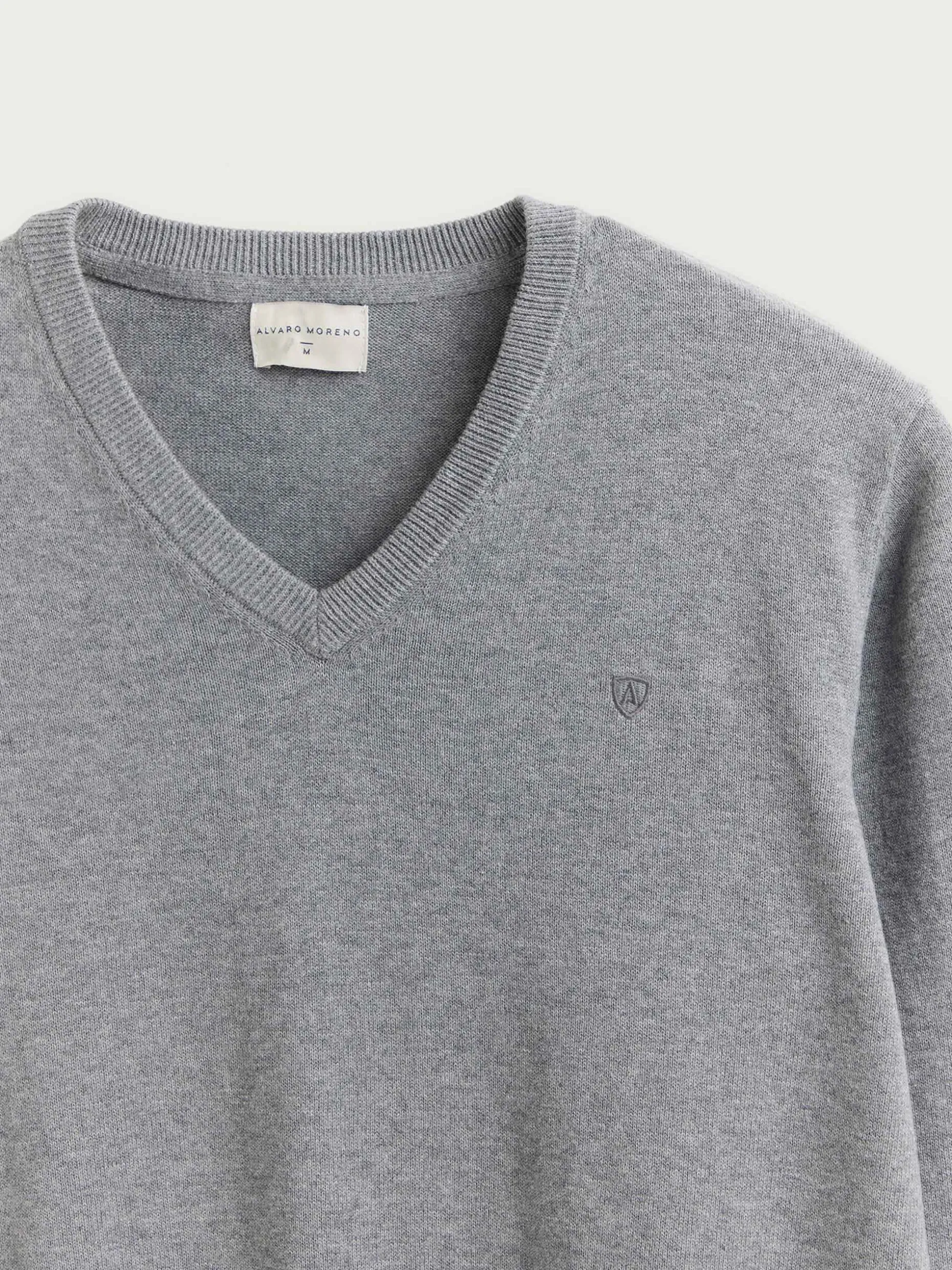 JERSEY V-NECK TRENDY GRIS