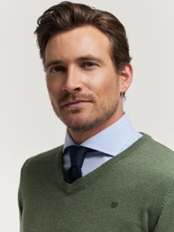 JERSEY V-NECK TRENDY VERDE