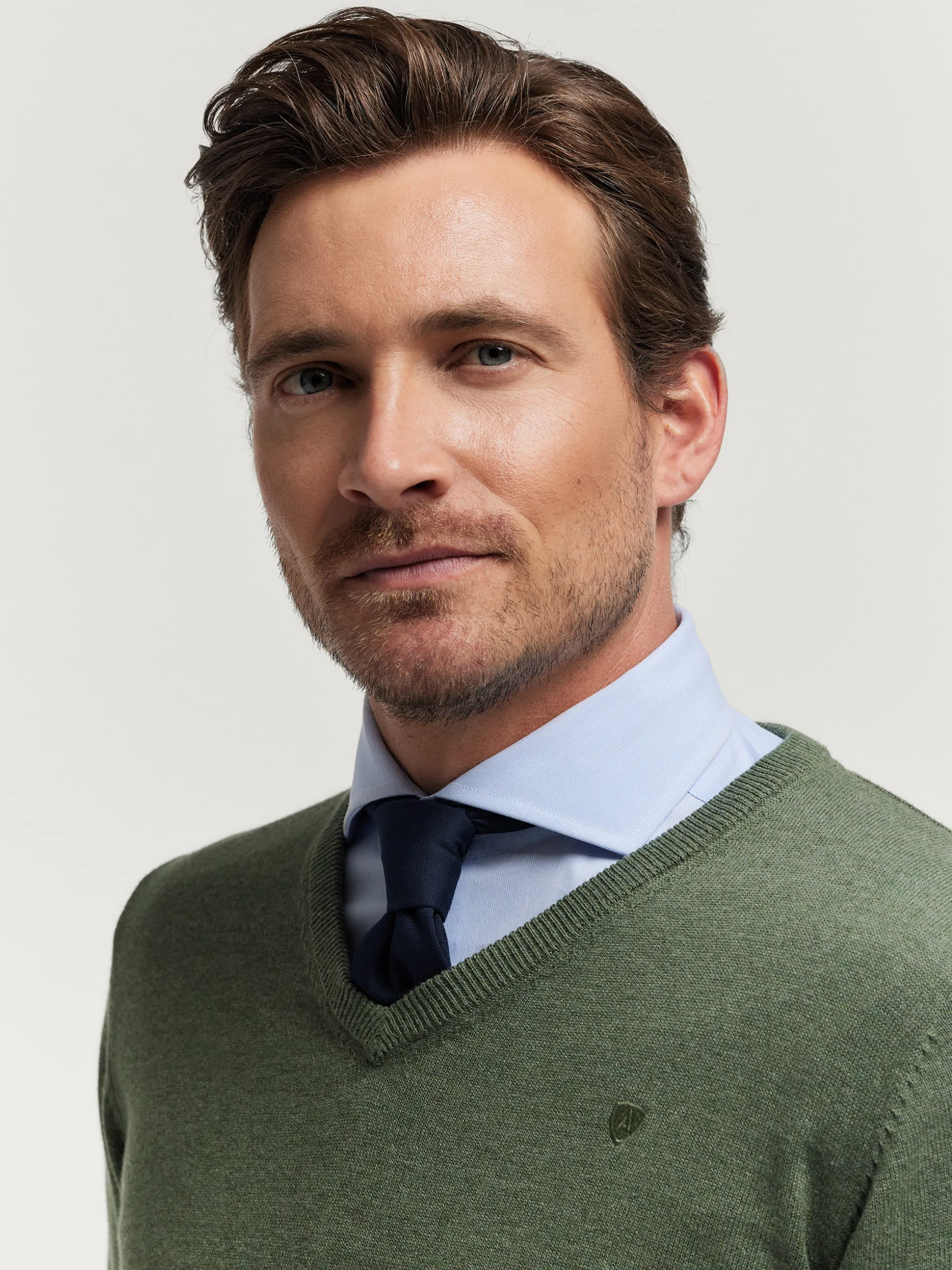 JERSEY V-NECK TRENDY VERDE