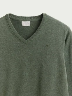 JERSEY V-NECK TRENDY VERDE