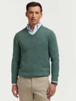 JERSEY V-NECK TRENDY VERDE