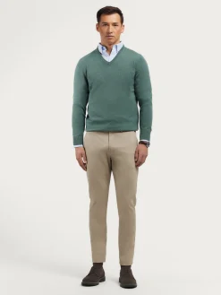 JERSEY V-NECK TRENDY VERDE