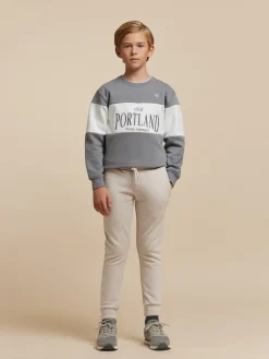 JOGGER BASIC KIDS BEIGE
