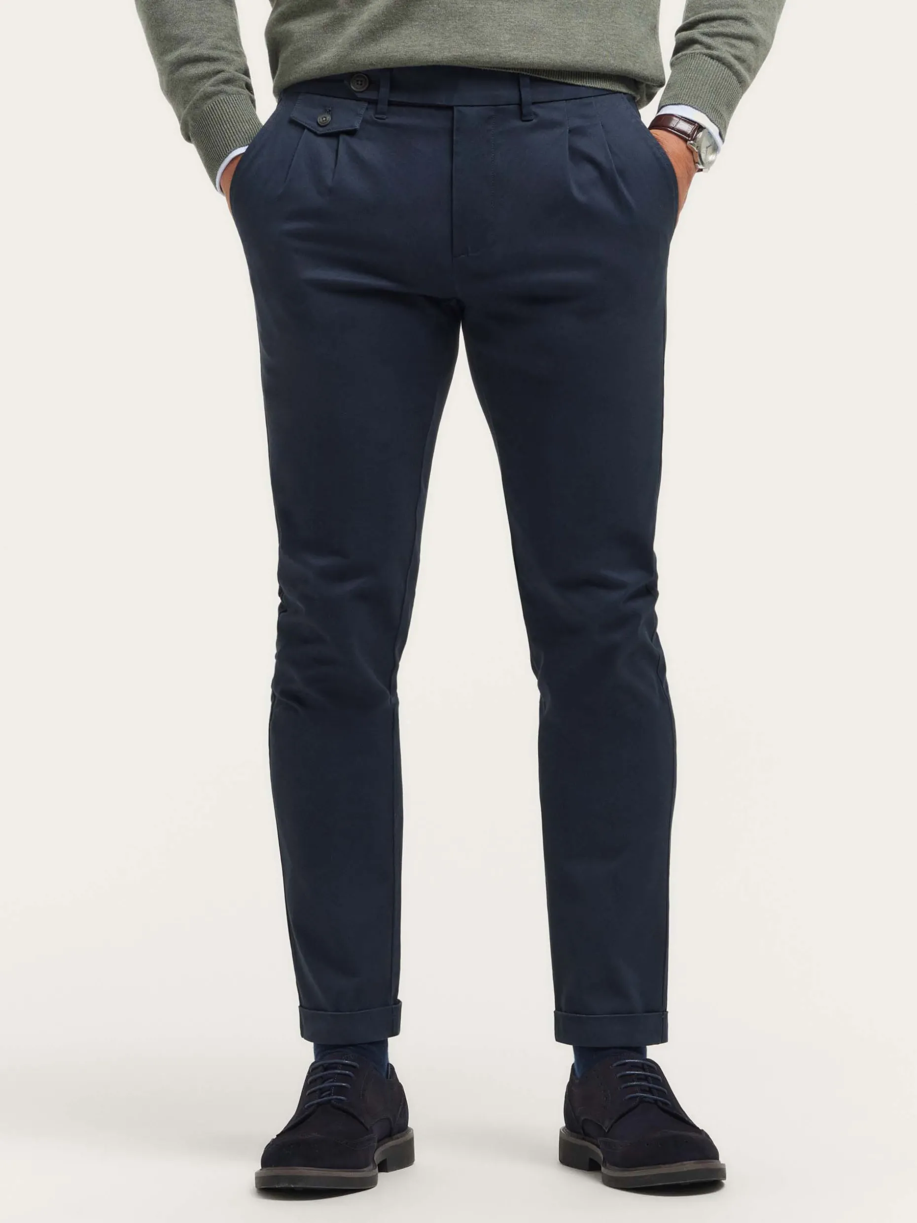 PANTALON CARROT AZUL MARINO