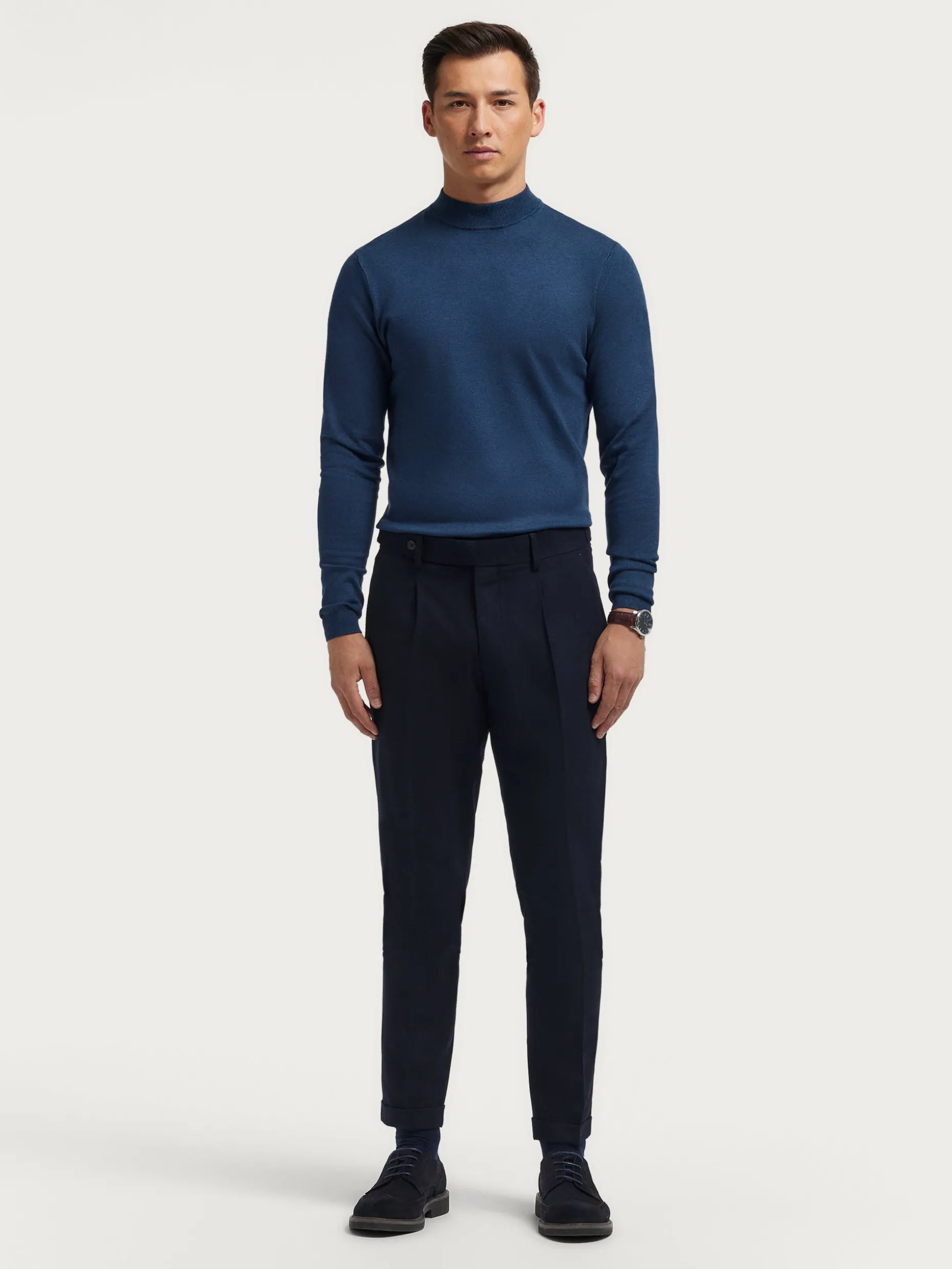 PANTALON CLASSIC TWILL AZUL MARINO