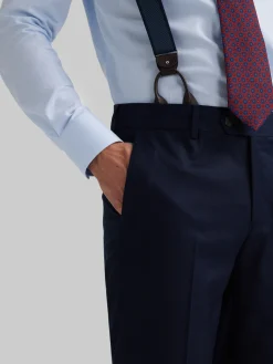 PANTALON FIL A FIL CRUZADO AZUL MARINO