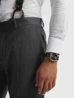 PANTALON FIL A FIL CRUZADO GRIS