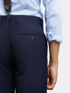 PANTALON PLAIN SLIM AZUL MARINO