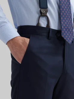 PANTALON TWILL CRUZADO AZUL MARINO