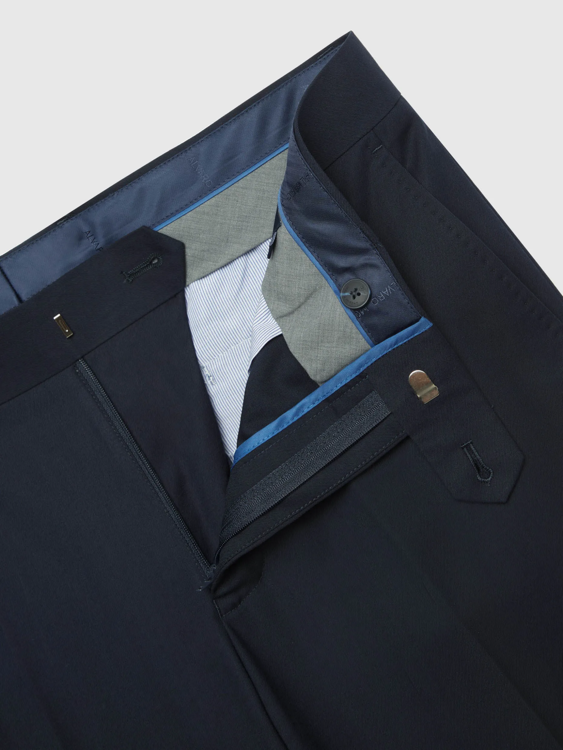 PANTALON TWILL CRUZADO AZUL MARINO