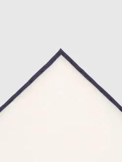 PAÑUELO LINO AZUL MARINO