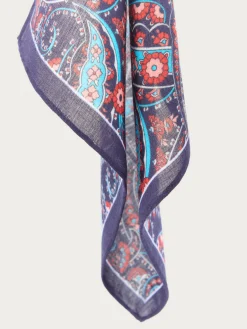 PAÑUELO PRINT AZUL MARINO