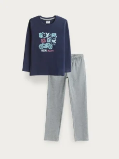 PIJAMA BOYS KIDS AZUL MARINO