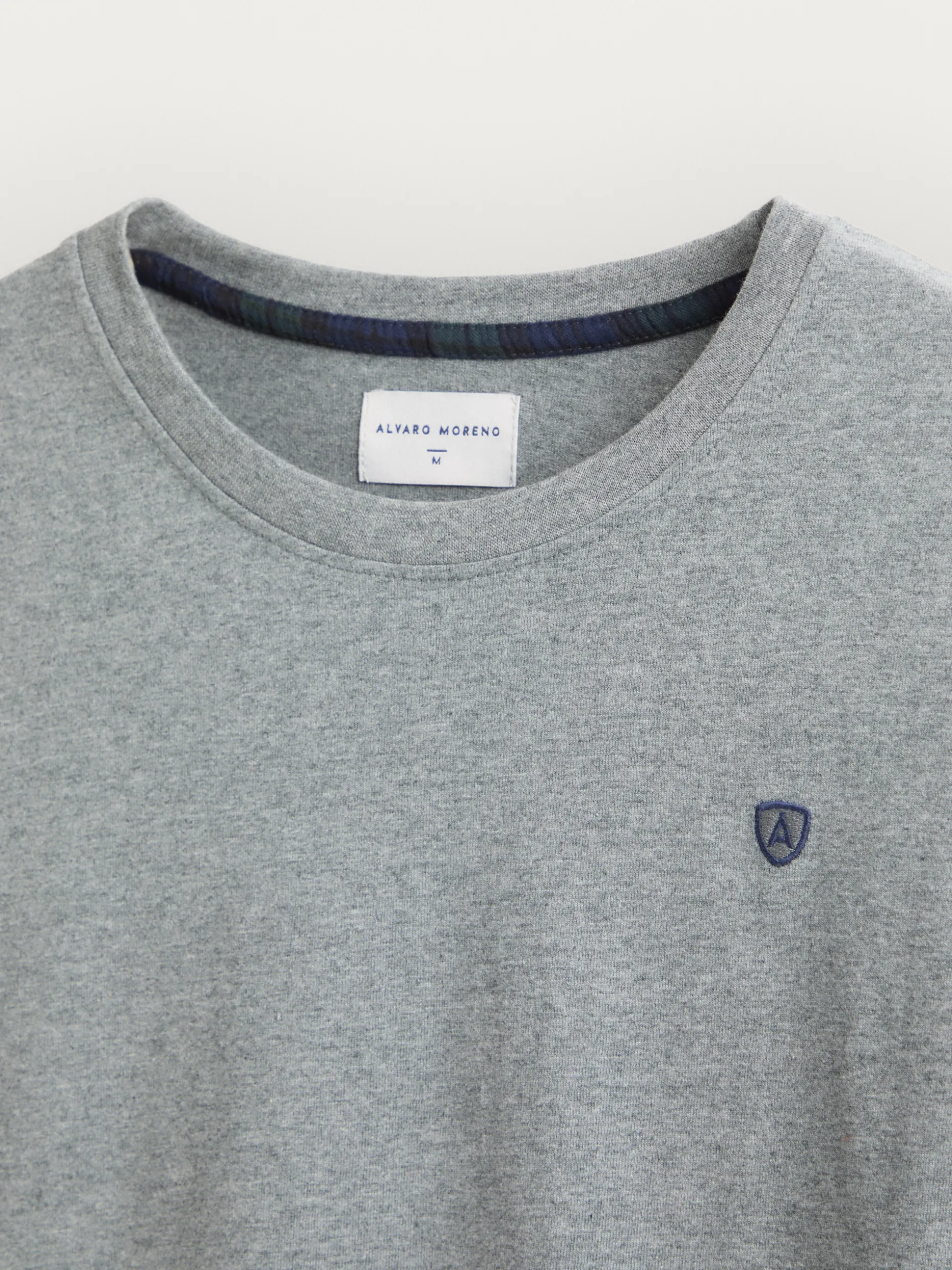 PIJAMA FRANELA CUADROS GRIS