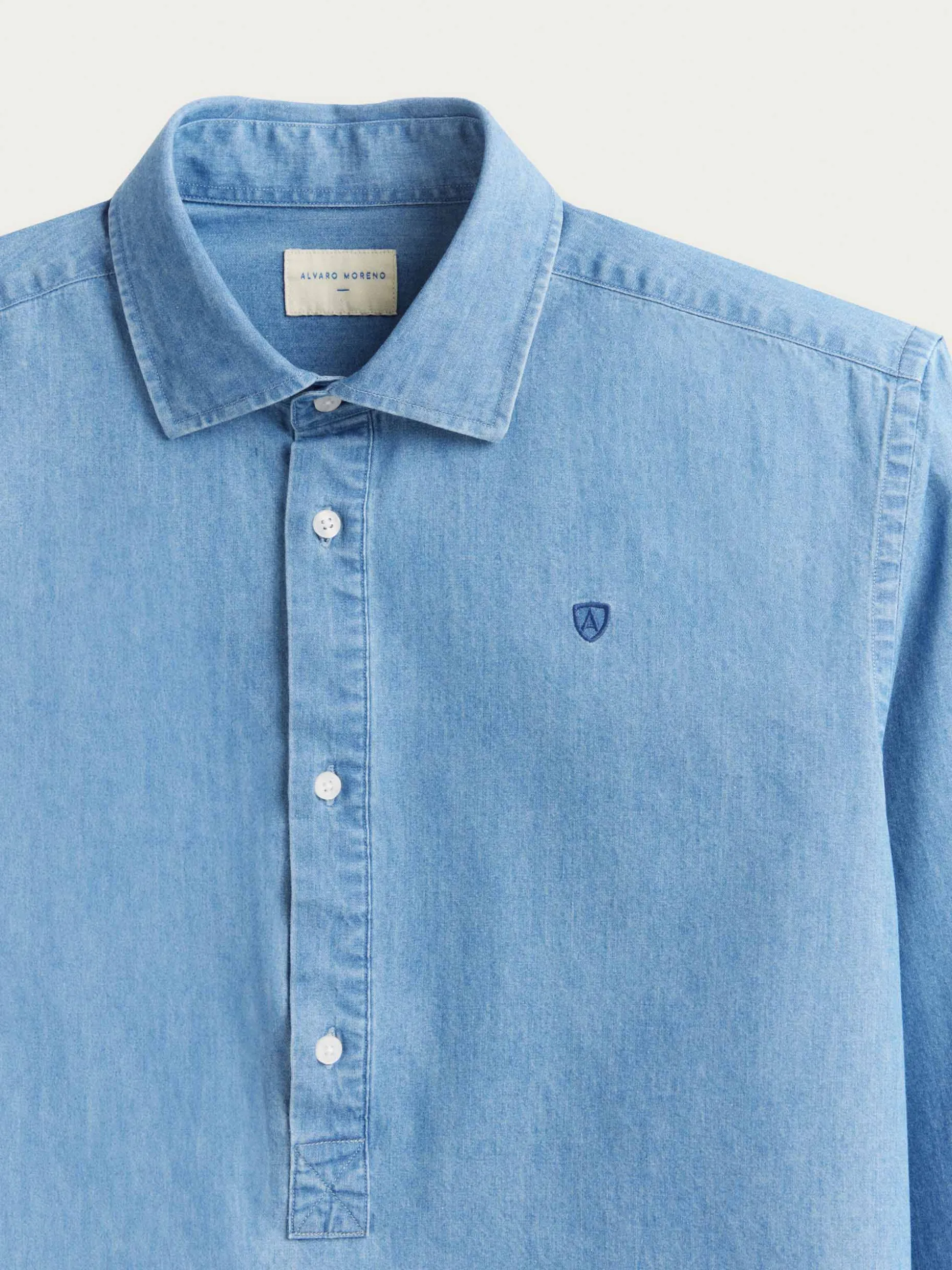 POLERA DENIM AZUL