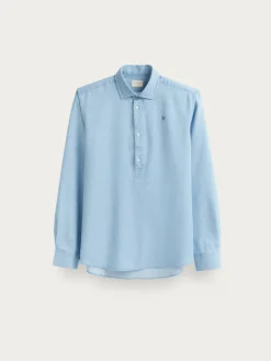 POLERA DENIM CELESTE