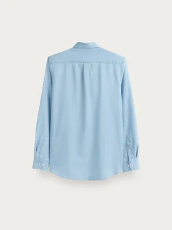 POLERA DENIM CELESTE