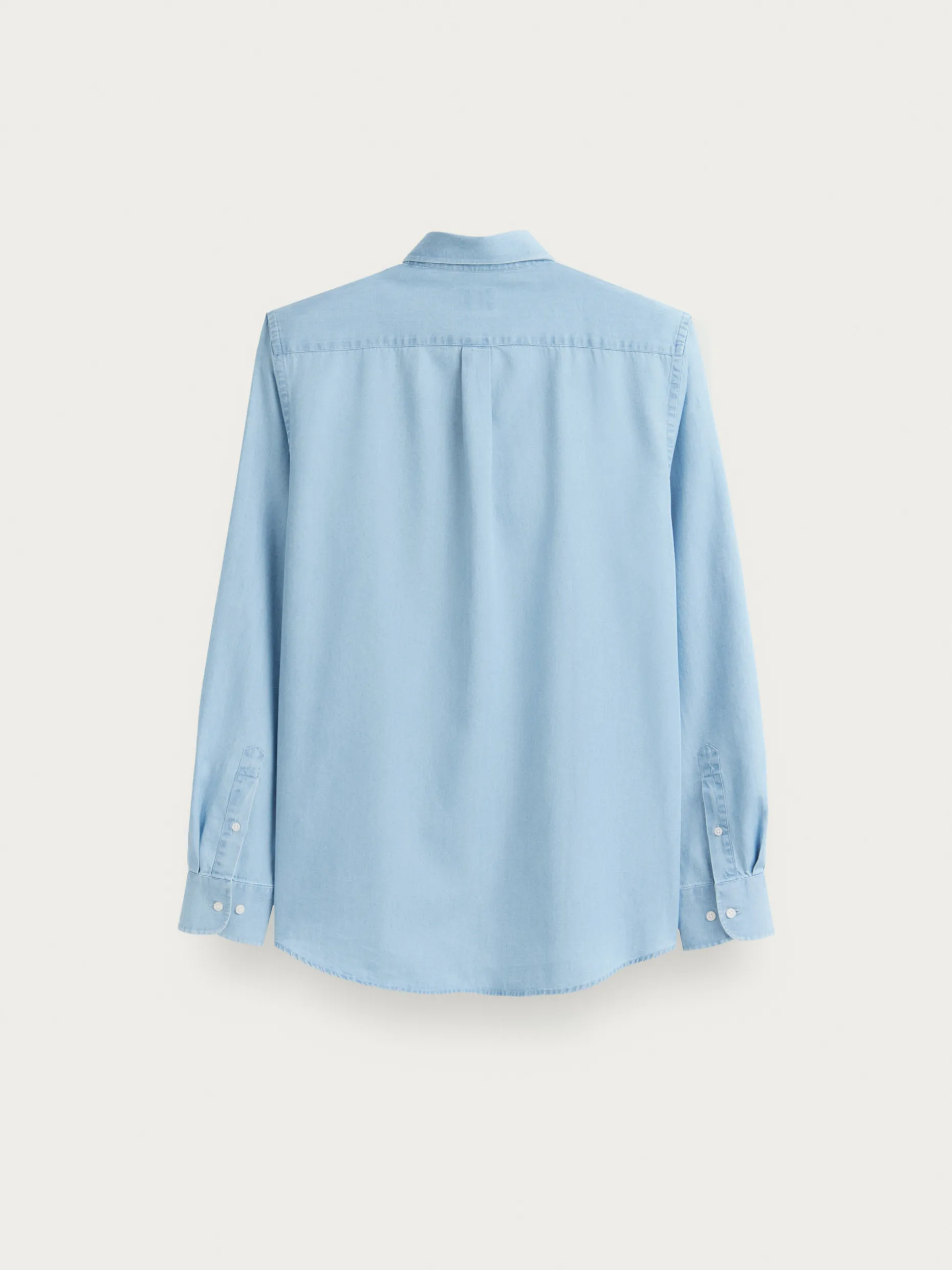 POLERA DENIM CELESTE