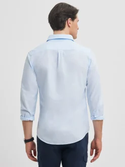 POLERA PIN POINT CELESTE