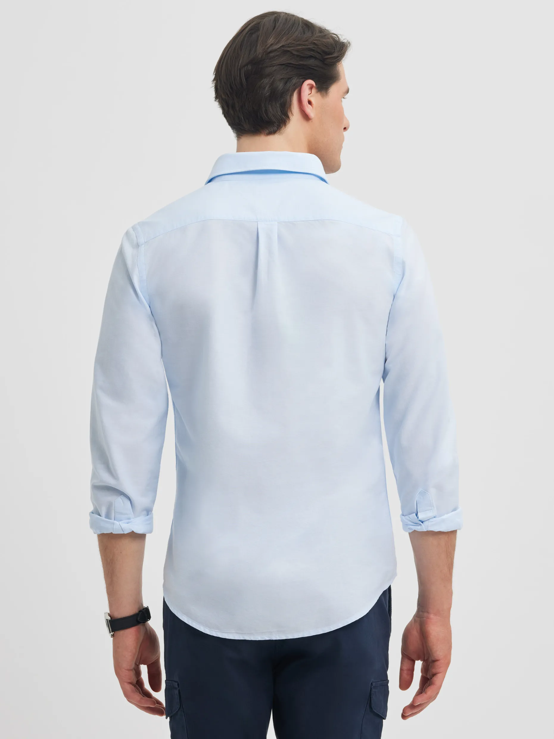 POLERA PIN POINT CELESTE