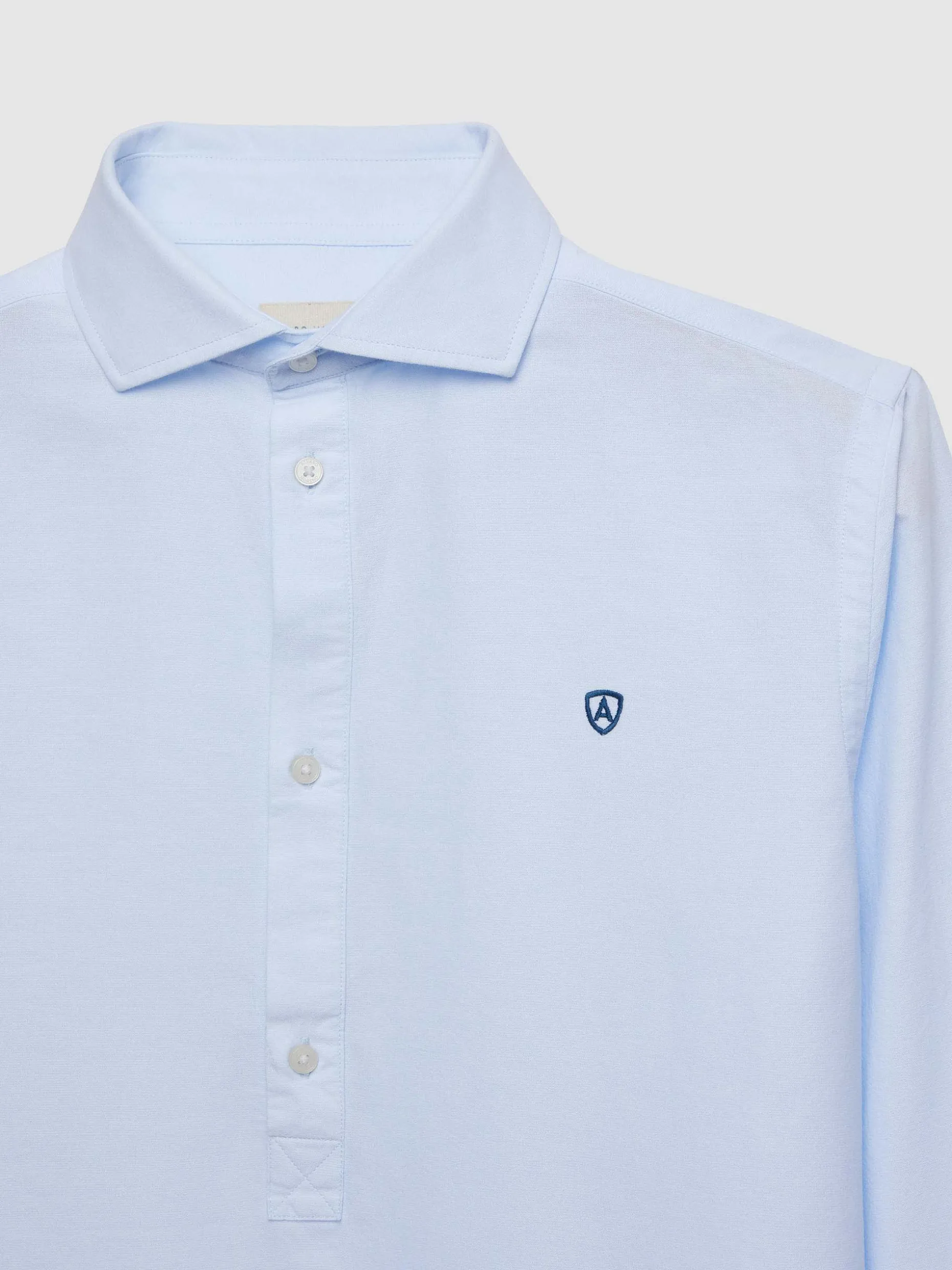 POLERA PIN POINT CELESTE