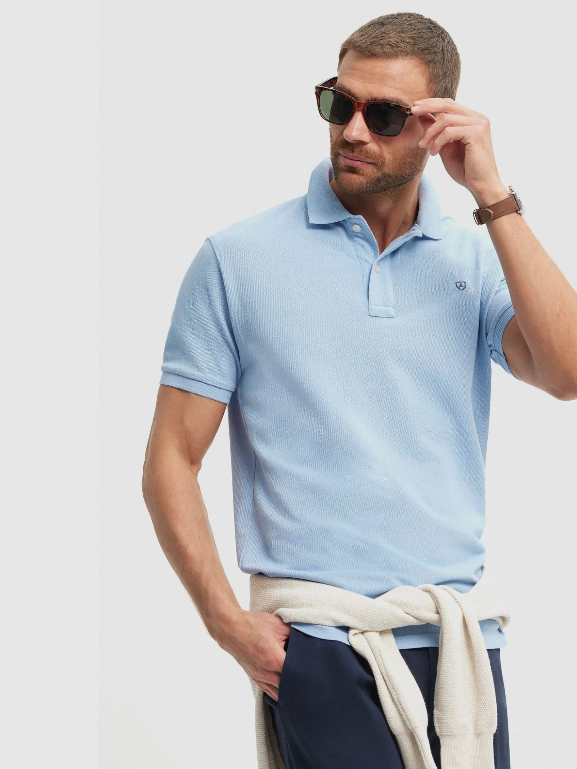 POLO BASIC CELESTE