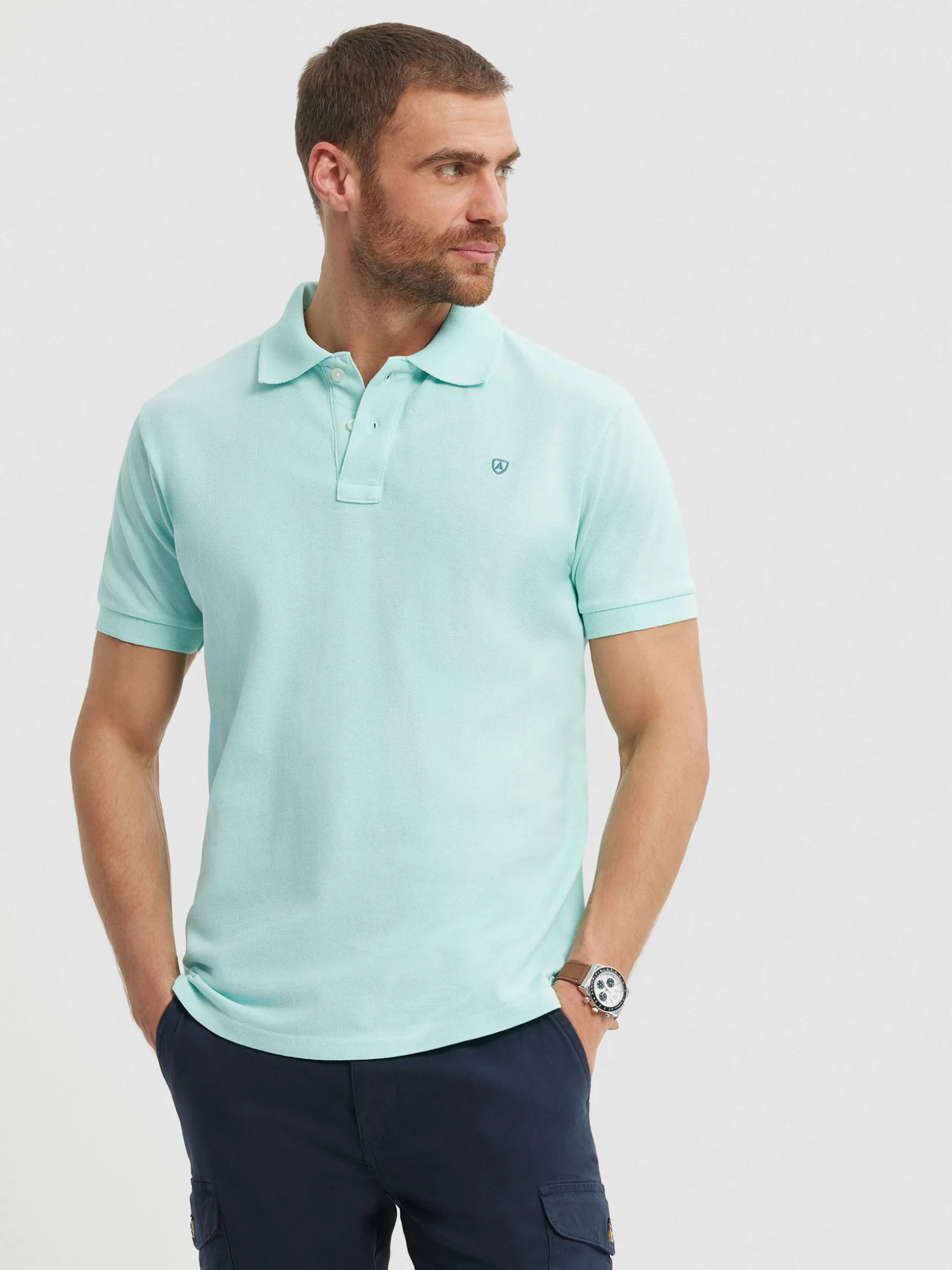 POLO BASIC VERDE AGUA