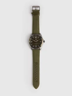 RELOJ CANVAS QUARTZ VERDE