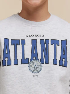 SUDADERA ATLANTA KIDS GRIS