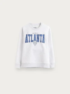 SUDADERA ATLANTA KIDS GRIS