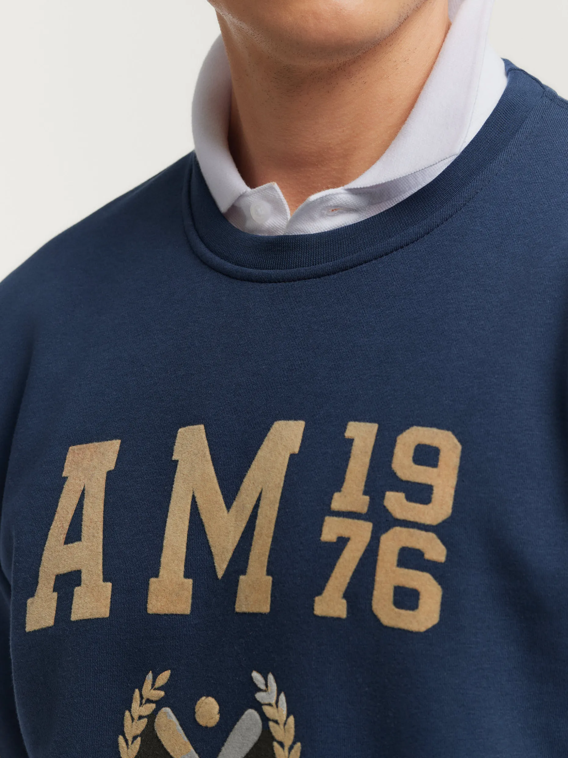 SUDADERA BASEBALL AZUL MARINO