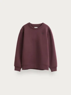 SUDADERA BASICA KIDS BURDEOS