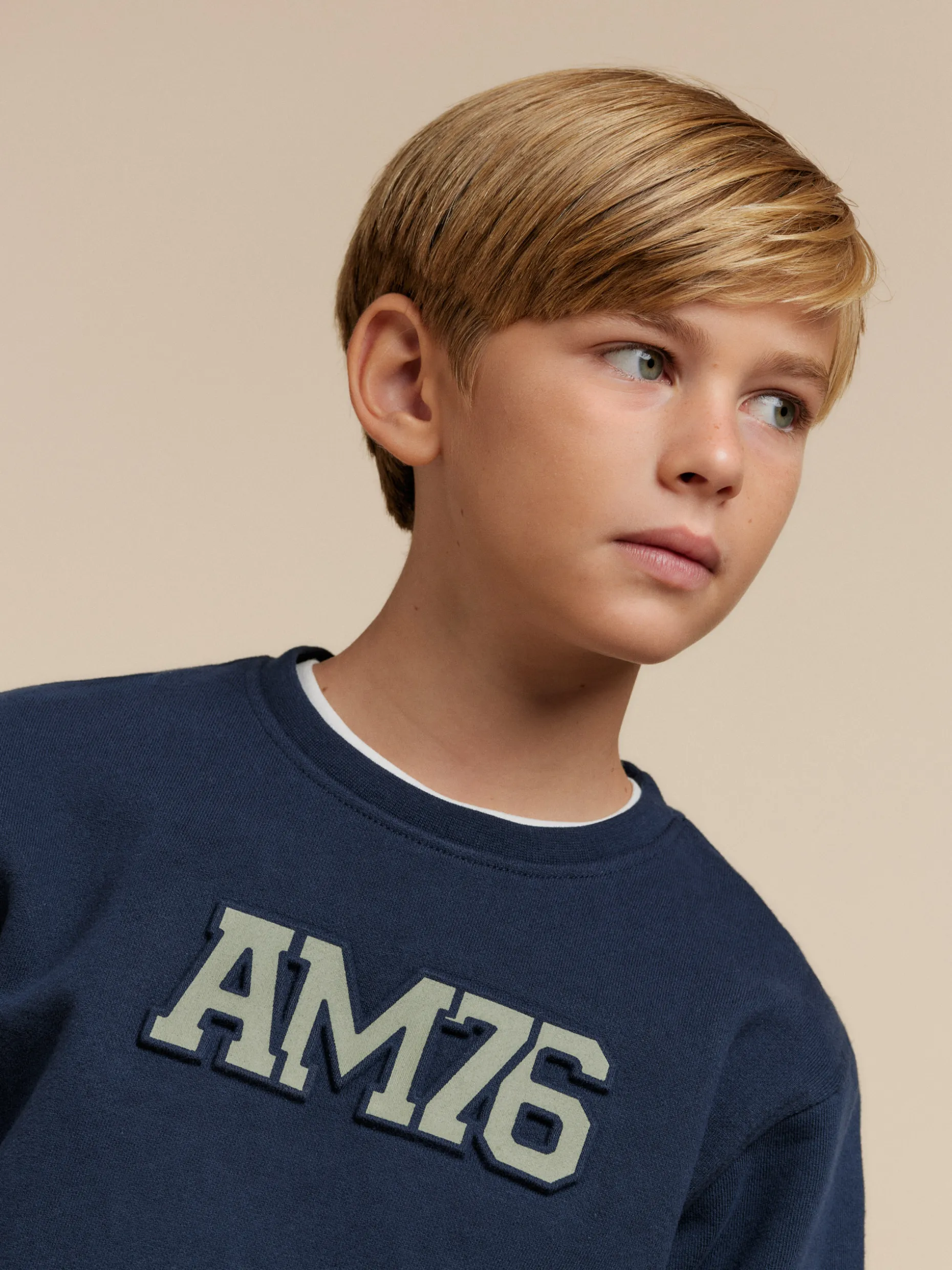 SUDADERA OFFICIAL KIDS AZUL MARINO