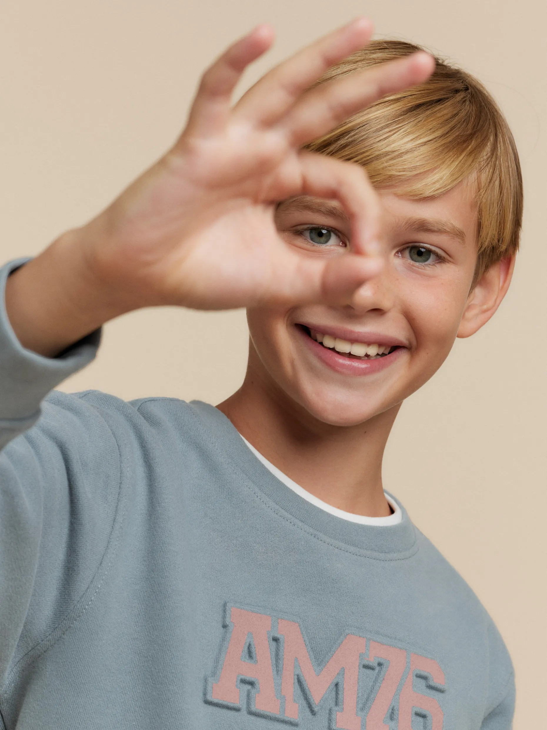 SUDADERA OFFICIAL KIDS AZUL