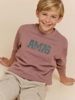 SUDADERA OFFICIAL KIDS BURDEOS