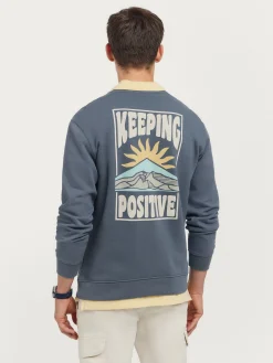 SUDADERA POSITIVE AZUL