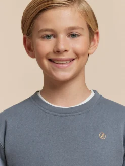 SUDADERA POSITIVE KIDS AZUL