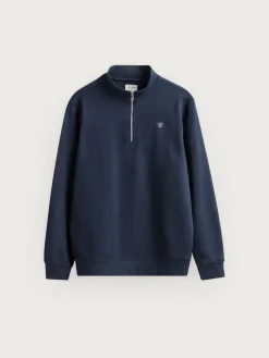 SUDADERA SINGLE AZUL MARINO