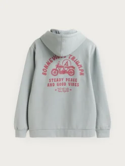 SUDADERA TRIUMPH AZUL