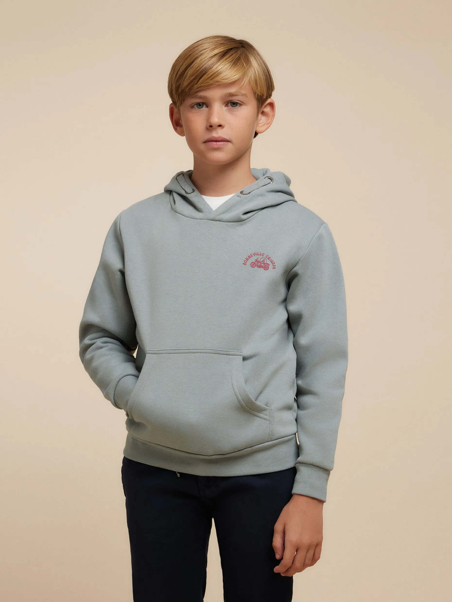 SUDADERA TRIUMPH KIDS AZUL